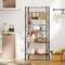 Costway 1/2 PCS 5-Tier Bookshelf, Industrial Tall Bookcase with Open Storage Shelves & Metal Frame Brown